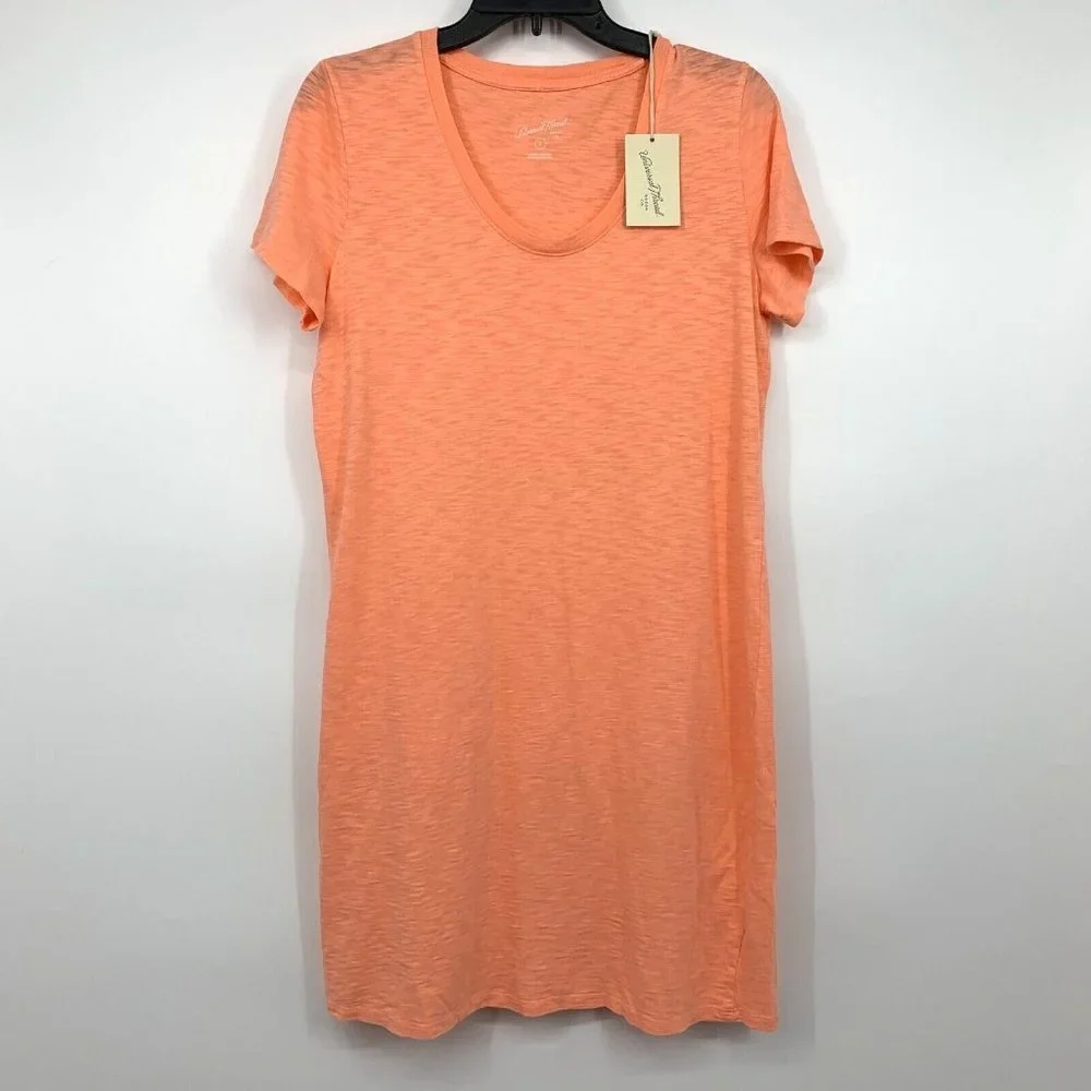 Universal Thread T-Shirt Dress Coral Orange Short Sleeve NWT - Picture 4 of 11